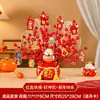 Decoración de Año Nuevo 2026 Año del Caballo Cubo de la Fortuna Adornos de Escritorio para Configuración de Atmósfera de Año Nuevo y Festival de Primavera, Arreglo de Escena Festiva para Mostradores