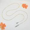 Colar de pérolas naturais de cobra e espírito de prata esterlina S925, colar de pérolas de arroz pequenas, luz, luxo, corrente de suéter de pérolas de água doce, lote direto da fábrica