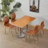 Mesa de jantar e cadeiras de cantina mesa de jantar e cadeiras lanchonete restaurante loja de chá de leite café da manhã loja de macarrão fast food cantina mesa de jantar mesa retangular