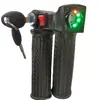 Manija de giro para coche eléctrico de cuatro luces con bloqueo de giro + interruptor, manija de control de velocidad, manija del acelerador, accesorios para coche eléctrico