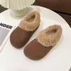 Zapatos Birkenstock de Nieve para Exteriores para Mujer Invierno Algodón 2026 Cálidos Nuevos Diseño Engrosado con Felpa Lana de Cordero
