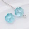 Cuentas Sueltas de Cristal de Vidrio de 10 mm con Forma de Trébol de Cuatro Hojas Color Gelatina Agujero Recto Cuentas para Pulsera Accesorios para Pulseras DIY