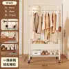 Perchero de Estilo Vintage, de Pie, Móvil, Perchero Multifuncional, Estante de Almacenamiento, Tendedero para Habitación y Hogar