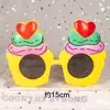 Gafas de Cumpleaños Libro Rojo Pequeño Tono de Sacudida Misma Fiesta Divertidos Accesorios para Fotos Horneado de Pastel Feliz Decoración para Selfies