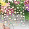 Parche de uñas de color para niños 30 tipos de flores diferentes blanco y negro suministros de uñas pegatinas troqueladas 3D tridimensionales estilo pequeño y fresco