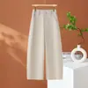 Pantalones casuales de pierna ancha, nueva colección otoño 2026, de cintura alta, versátiles, estilizan, pantalones de moda para mujer, corte holgado