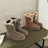 Botas de Neve Henan Sanpo com Solado Grosso para Mulheres, Uso Dupla Face, Botas Longas 20603