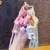 Diadema Creativa de Muñeca del Zodiaco DIY Llavero con Cuentas Colgante Llavero de Bolso Estilo Pareja Miu Accesorio