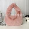 Simples outono e inverno imitação rex pele de coelho axila dumpling saco das mulheres saco da moda bolsa do mensageiro saco de pelúcia uma geração de cabelo