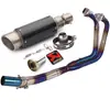 Tubo de escape modificado para motocicleta, extremo frontal, garganta trasera para Kawasaki Z400 NINJA400 Ninja 400