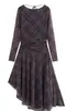 Marca Z AliExpress moda ropa de mujer europea y americana popular floral transfronteriza tirantes falda corta línea A falda de cuadros rojo oscuro ZA