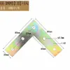 Herrajes para Muebles Zinc Chapado en Color Código de Esquina en Forma de L Código de Esquina Reforzado de 90 Grados Tablero de Madera Mesa y Silla Gabinete Armario Conector Fijo
