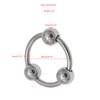 Anillo CB divertido de acero inoxidable para prepucio de pene Yin ayuda amor orgasmo femenino salir a usar herramientas sexuales juguete para adultos masculino