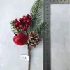 Acessórios de decoração de Natal e Ano Novo personalizados de fábrica acessórios para casamento casamento diy flores de Natal tridimensionais frutas vermelhas