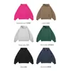 Ropa de Mujer Cai Xiang Dao Otoño e Invierno Forrada de Polar 350G Versión Corta BOXY Estilo Americano Hombro Caído Manga de Farol Sudadera con Capucha para Mujer