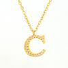 Verão moda titânio aço diamante carta colar feminino all-match cross-border 26 Inglês carta pingente clavícula cadeia atacado