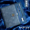 Conjunto Caixa de Presente Caderno Executivo Logo Personalizado Tendência Nacional Espessado Bloco de Notas para Reuniões de Escritório Diário Simples