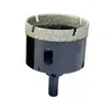 Broca de diamante hexagonal de 6.35 mm soldada para mármol, baldosas de cerámica, broca de perforación en seco para taladro manual
