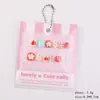 Unhas Infantis Olho de Gato Banhadas a Ouro, Novas Peças de Unha Infantis Olho de Gato Transfronteiriças, 12 Peças de Cola Gelatina Unhas Estilo Animal Fofo