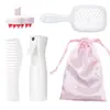 Venta caliente transfronteriza peine de modelado de doble diente denso cepillo para champú masajeador botella de spray de maquillaje traje de peines para peluquería