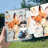 Funda Protectora para Tableta Zorro Conejo Adecuada para Ipadair8/7 Funda Pro Acrílico 3Y Plegable Decimoprimera Generación 13 pulgadas