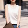 Nueva Camisola de Satín de Seda Lisa de Color Sólido Holgada con Cuello Redondo para Mujer Primavera/Verano para Usar en Capas
