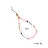 Ins de Exportación Europea y Americana Cadena para Teléfono Móvil Personalizada Hecha a Mano DIY Arcilla Suave Acrílico Pulsera Anti-Pérdida Joyería Colgante