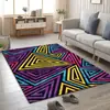 Suministro directo de fábrica tendencia geométrica graffiti alfombra para sala de estar dormitorio vestidor alfombrilla de cocina felpudo venta al por mayor