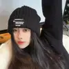 Gorro de Lana Trenzado Otoño e Invierno para Mujer, Moda Retro Versátil Cálido Protección de Orejas Gorro de Punto