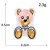 Parche de Tela Bordado con Lentejuelas de Animales de Dibujos Animados Oso de Peluche Perro Mascota Conejo Bordado a Máquina Toalla Parche para Ropa Listo para Enviar