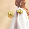 Botones Redondos Lisos Multicolores Estilo Británico de Hongo para Abrigos, Cárdigans, Trajes, Suéteres Tejidos, Botones Metálicos