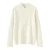Jaqueta Tricotada em Camada de Ar 100% Lã Pura Masculina Vintage Traje Tang Casual Botão Cardigan de Lã Top Estilo Nacional