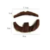 Barba Falsa Transfronteriza Halloween Autoadhesiva Bigote Realista Fiesta Cosplay Barba de Chivo Barba de Barbilla Disponible en Múltiples Colores