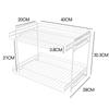 Estante de Almacenamiento de Cocina Estante de Almacenamiento de Mesa Artefacto Doméstico Escritorio Multicapa Gabinete Partición en Capas Estante para Colocar Platos
