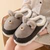 Zapatillas de Algodón Lindas con Lazo para Mujer 2025 Nuevas de Invierno Suela Gruesa para Interiores Cálidas para el Hogar Zapatillas Peludas
