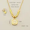 Moda Nova Elegante Aço Inoxidável Colar de Sorriso para Mulheres Versátil Clássico Design de Rosto Sorridente Corrente para Clavícula Atacado