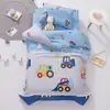Novo conjunto de cama de berçário de algodão, estilo cartoon anime, conjunto de cama infantil de três peças com edredom, colchão e fronha, conjunto de seis peças