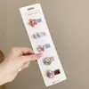 Pinza Lateral de Caricatura de Dopamina para Niños Lindo y Sencillo Nuevo 2026 Pasador de Flor Pinza para el Cabello de la Frente sin Rastro Accesorio para el Cabello