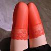 Fuente Calcetines Sexy de Encaje de Silicona Antideslizante Aceite de Caballo Calcetines Sedosos Aceitosos Largos Hasta la Rodilla Medias para Coquetear de Noche Envío