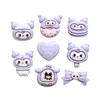 Accesorios de resina coolomi morados al por mayor DIY pegamento de crema accesorios para funda de teléfono pegatinas para vaso de agua accesorios para cabeza de pulsera