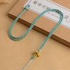 Cordón colgante de nudo chino de alta calidad tejido fino a mano DIY de cuatro hebras Collar de jade cera de abeja cuerda para el cuello cadena para suéter