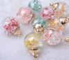 Bola de Vidro de Cristal Transparente Pequena Bola Redonda Pingente DIY Joias Feitas à Mão Acessórios para Pendurar Acessórios para Brincos