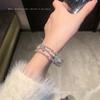 Pulsera de Circonita Perla Diseño de Nicho Brazalete Apilable de Pedrería Estilo Frío Moda Versátil Temperamento Sentido Avanzado Joyería de Mano
