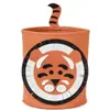 Cesta de Almacenamiento para Juguetes Infantiles con Estampado de Animales Barril de Almacenamiento de Fieltro Gran Capacidad Cesta para Ropa Sucia Cesta de Almacenamiento de Fieltro de Dibujos Animados