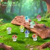 Paisaje en miniatura, que brilla en la oscuridad, hongo de estrella de cinco puntas, colgante de dibujos animados, jardín de musgo, accesorios decorativos creativos, adornos pequeños, al por mayor