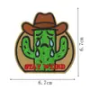 Nuevas Pegatinas de Tela Serie Vaquero Occidental Dibujos Animados Nuevos Parches Bordados Accesorios para Ropa Bolsas Punto Bordado por Computadora