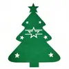 Nuevos Porta Cubiertos Navideños Transfronterizos de Fieltro para Decoraciones de Mesa, Vajilla de Árbol de Navidad, Vajilla de Alce, Ángel, Copo de Nieve