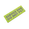 Coleira para Pet com Velcro Refletivo Patches de Cão de Serviço em Treinamento Patches de Cão de Serviço