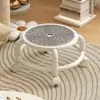 Taburete bajo con ruedas universales, ruedas para taburete bajo, taburete bajo para el hogar, taburete redondo, ruedas resistentes y duraderas, taburete infantil móvil, moderno minimalista