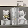 Figurita Pequeña Oso Sentado Violento Pisapapeles Estantería Decoración del Hogar Sala de Estar Dormitorio Estudio Regalo de Cumpleaños Graduación para Niñas